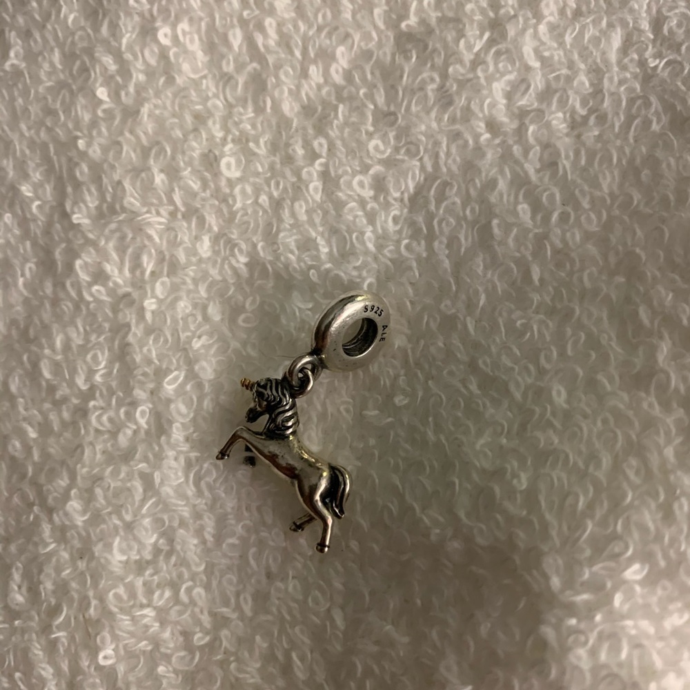 pandora unicorn with real gold horn